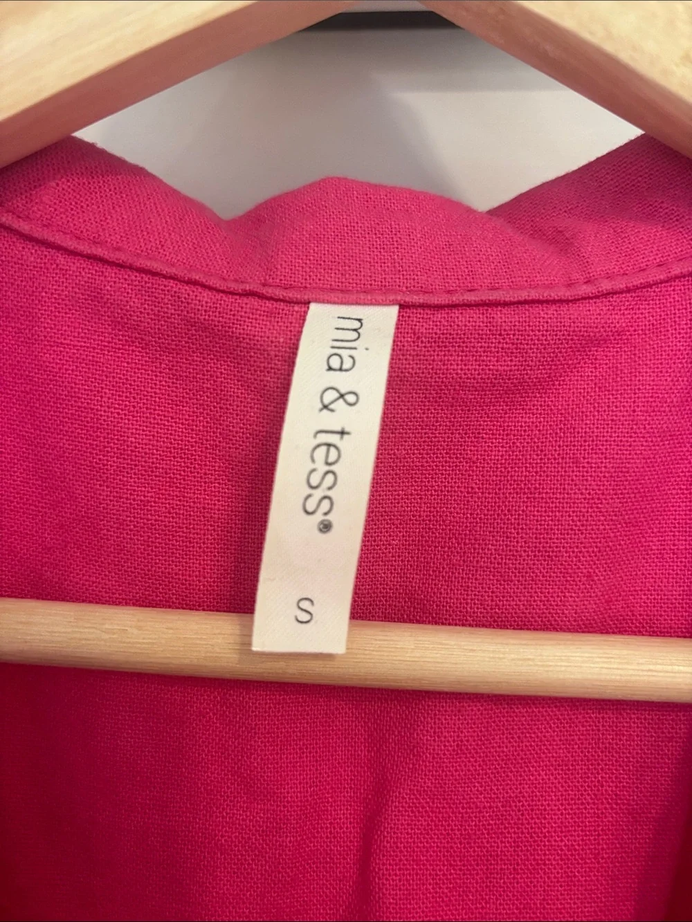 Women’s Hot Pink Button-Front Romper